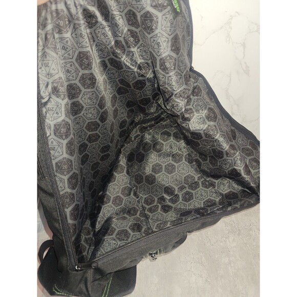 2017 ThinkGeek D&D Rolltop Backpack Bag of Holding Black Dungeons & Dragons Rare - Picture 7 of 12